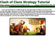 Screen Capture of MATHguide's Clash of Clans Stratgegy Tutorial
