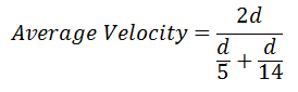 average velocity substitution
