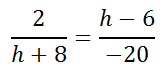 complicated proportion leading to quadratic equation