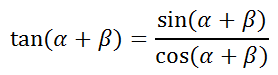 Sum Difference Angle Formulas