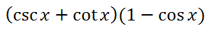 Trigonometric Expression