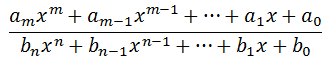 ratio polynomials general form