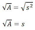 area of a square formula