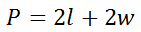 perimeter of a rectangle formula