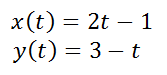 parametric equations line