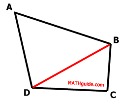 quadrilateral ABCD with diagonal