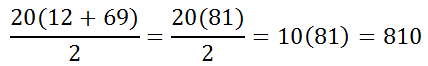 series sum calculation