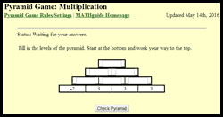 Pyramid Game Multiplication